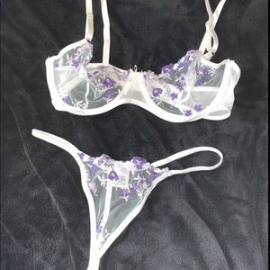 Brand New Floral Lingerie Set